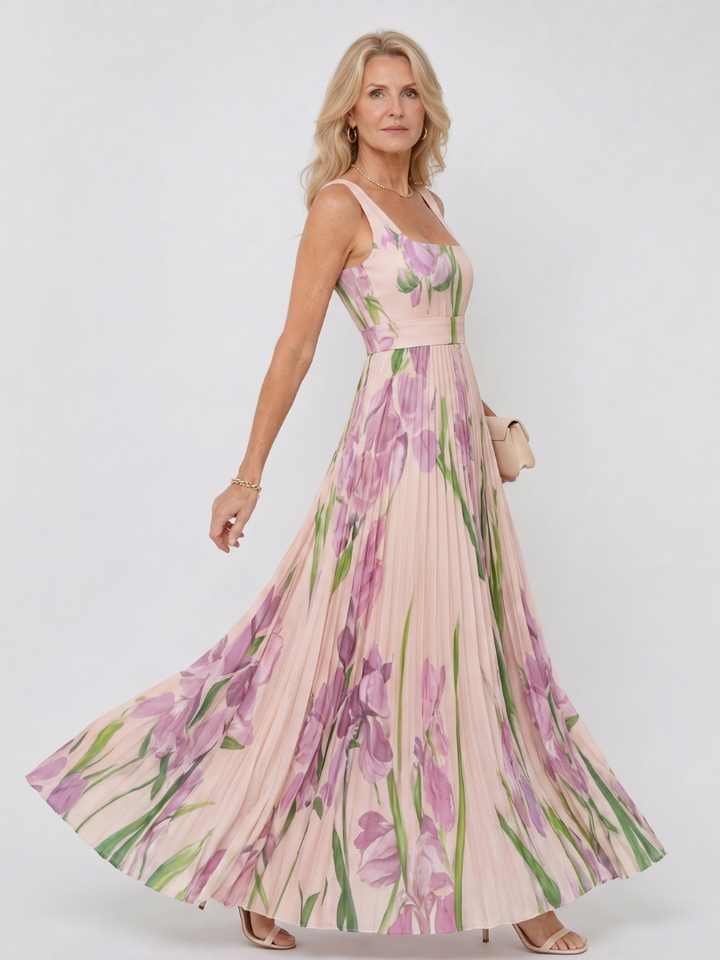 Camille - Square Neck Midi Dress