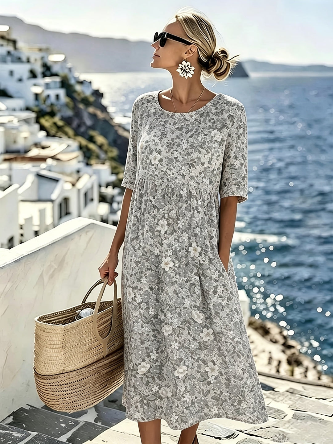 Lily - Elegant Floral Summer Dress