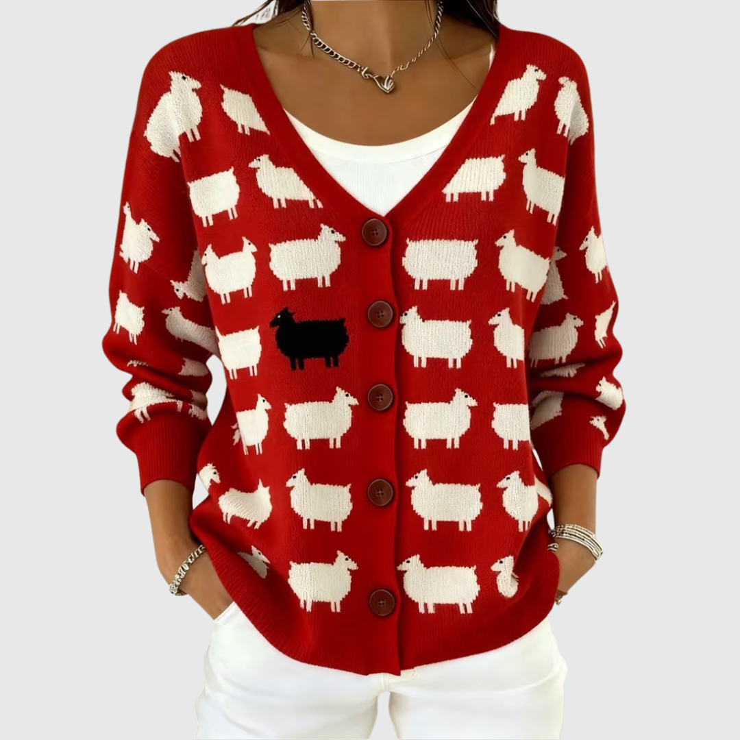 Marcelline - Buttoned Cosy Cardigan