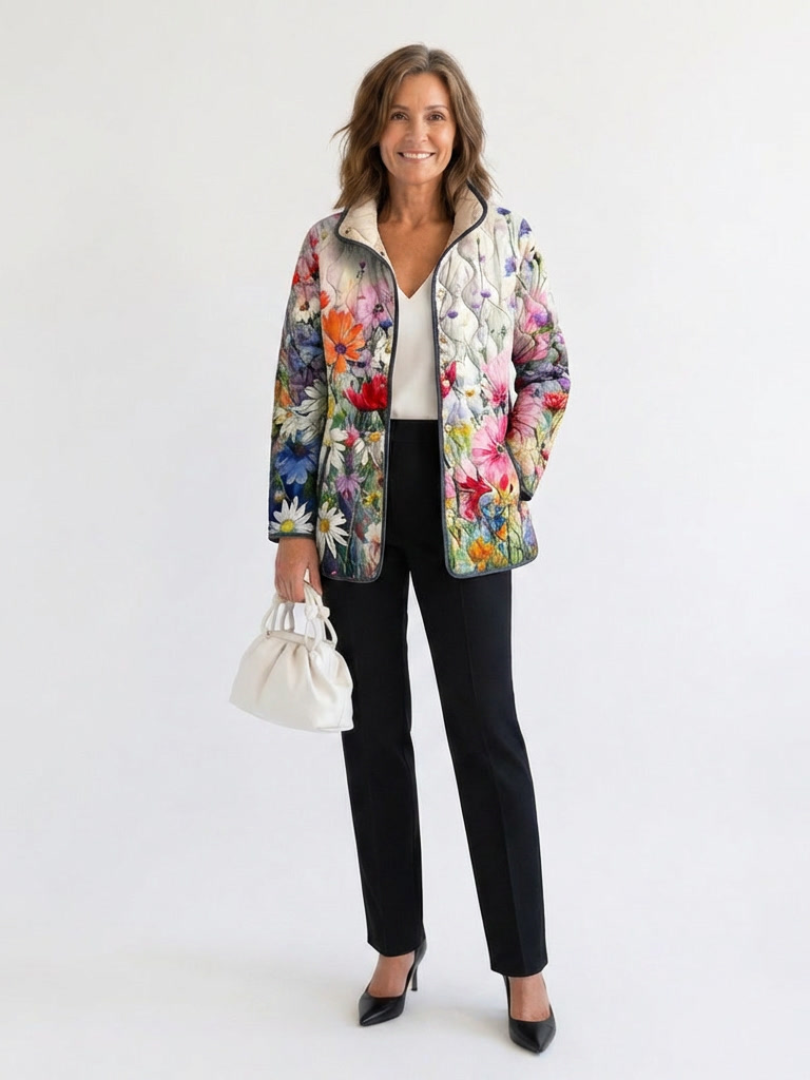 Beatrice | Wildflower Quilted Jacket
