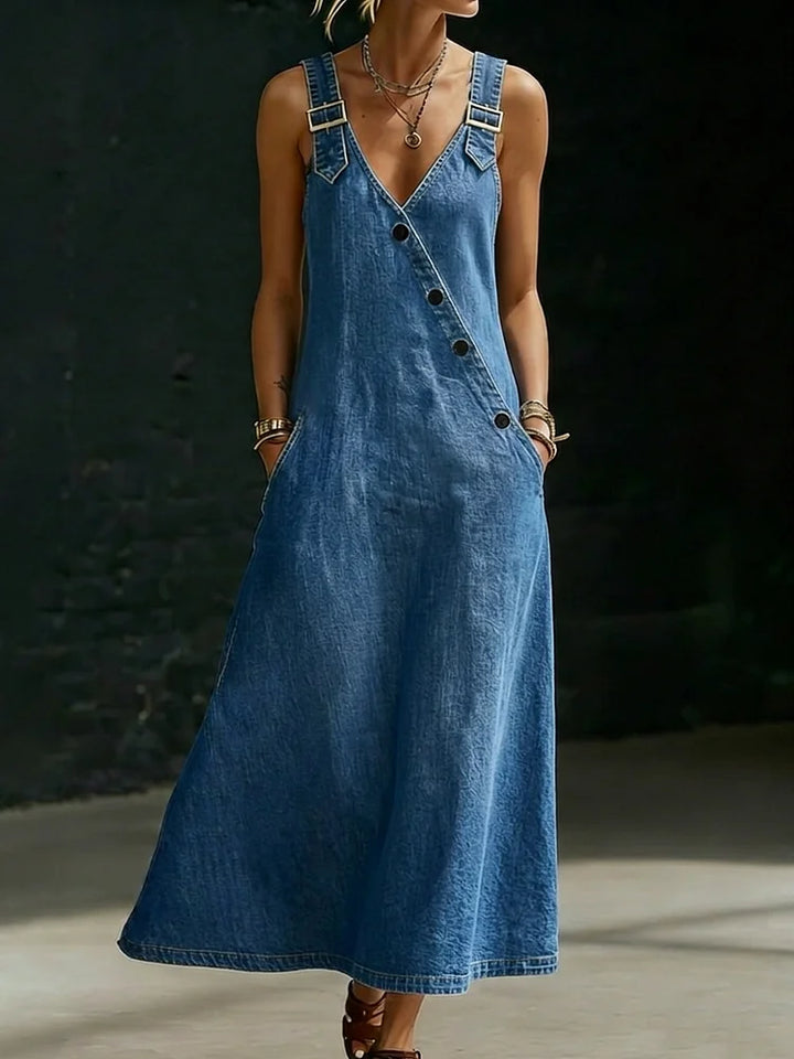 Vera | Long Button-Front Dress