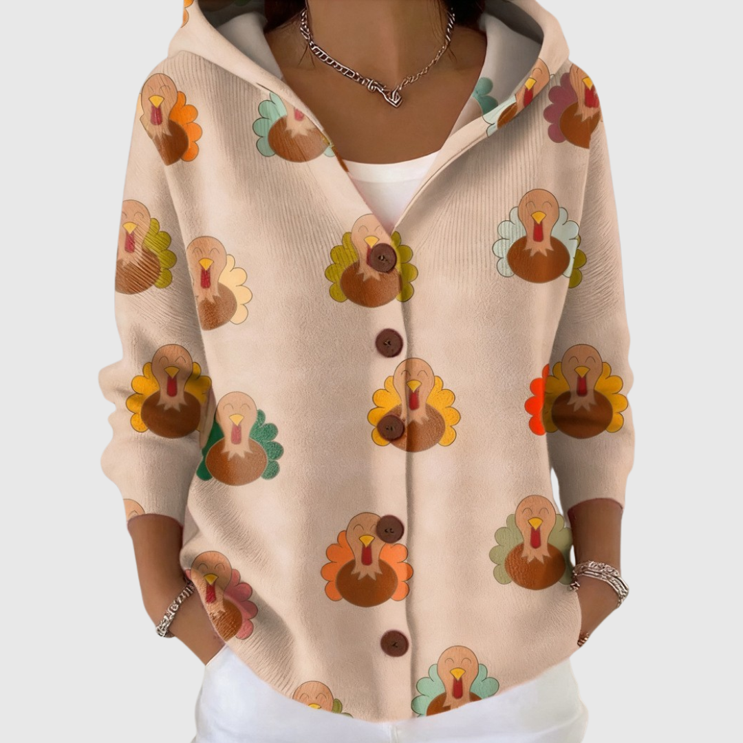 Sidonie - Hood-Detail Relaxed-Fit Cardigan
