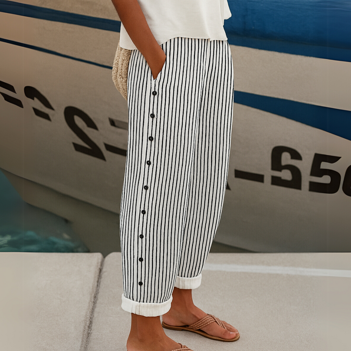 Caitlin - Striped Beach Pants