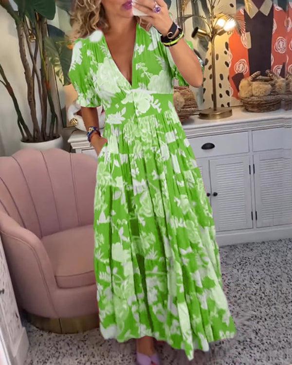 Floriana™ | Vibrant Floral Dress