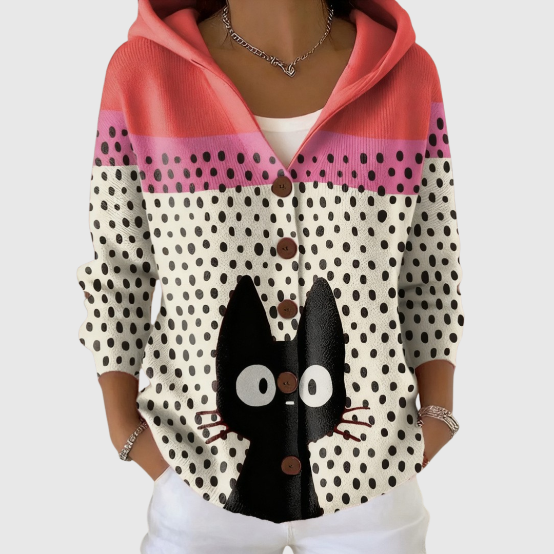 Célie - Hooded Trendy Cardigan