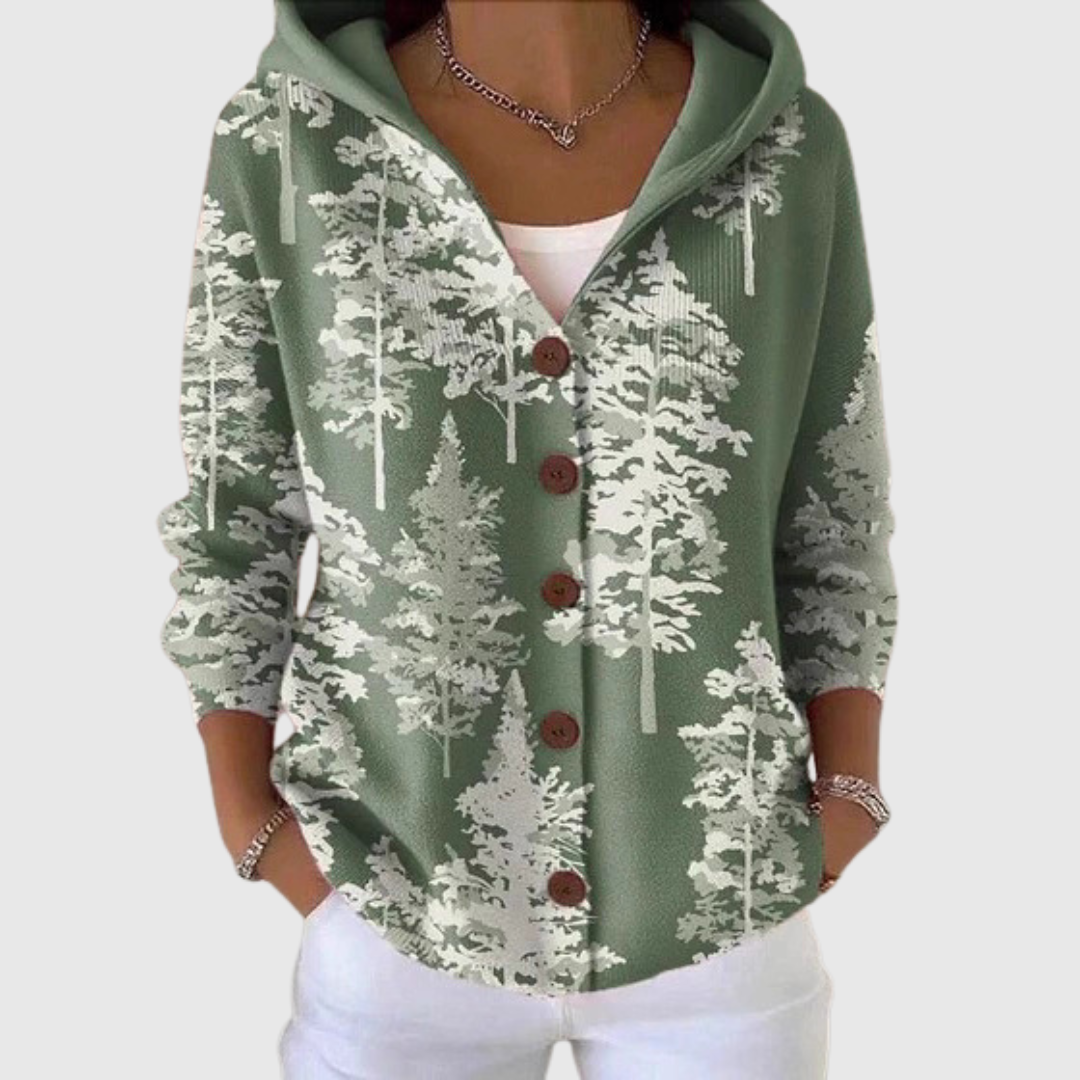 Hortense - Hood-Detail Cosy Cardigan