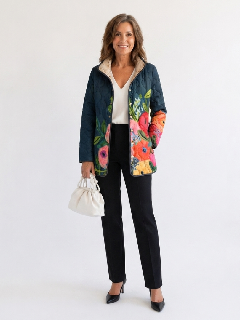 Harriet | Dark Floral Jacket