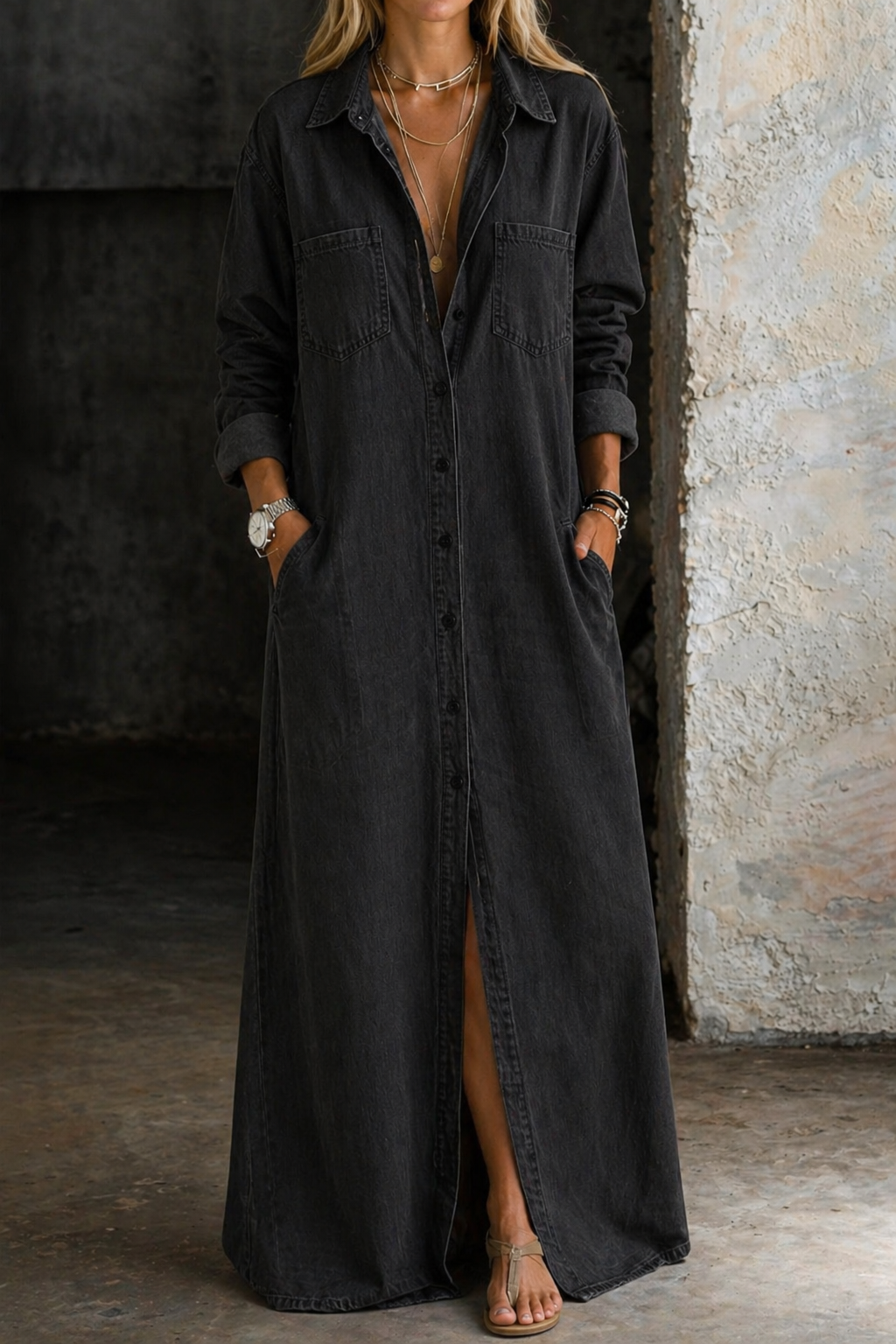 Delana | Button-Front Dress