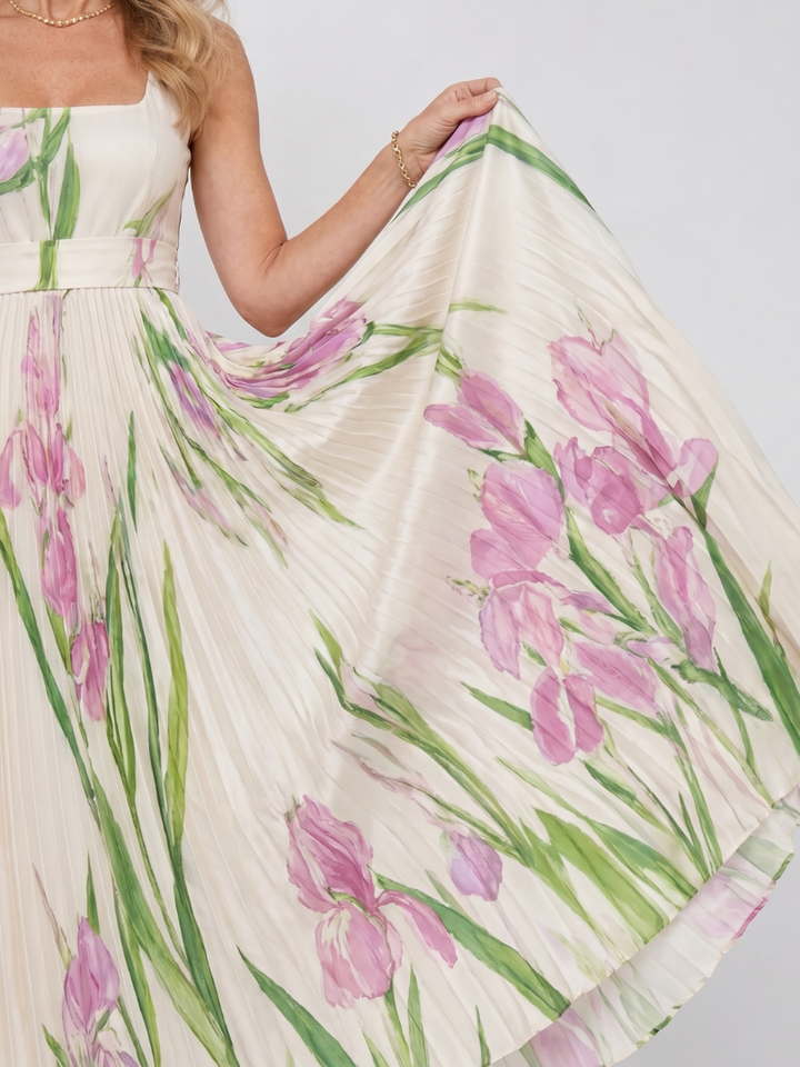 Camille - Square Neck Midi Dress