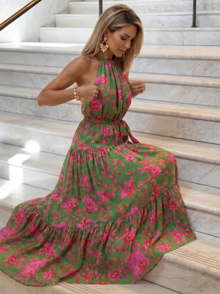 Rosalind - Draped Halter Midi Dress