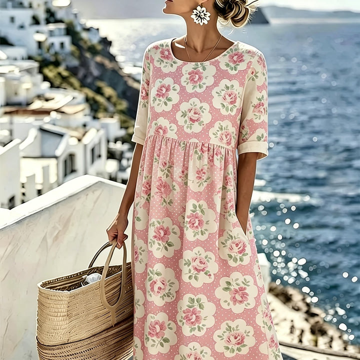 Rosalie - Vintage Rose Garden Dress