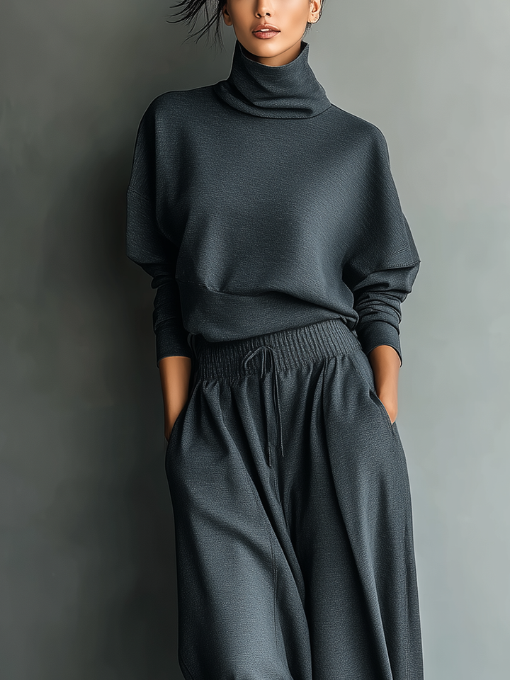Hannah - Knitted Wide-Leg Set