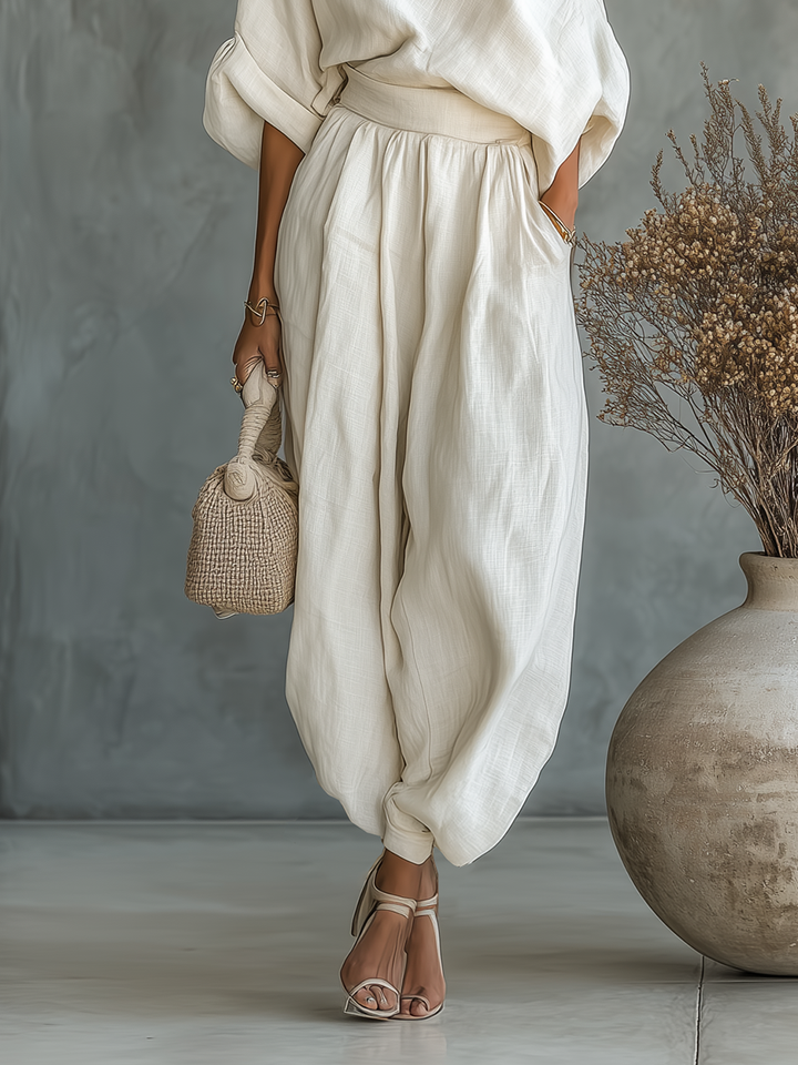 Camille - Linen Trouser Set