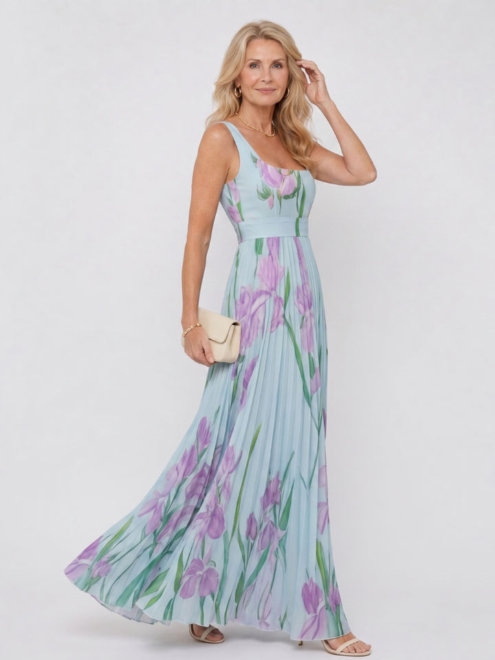 Camille - Square Neck Midi Dress