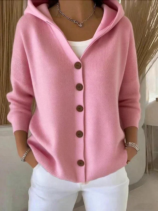 Clémence - Hood-Detail Cosy Cardigan
