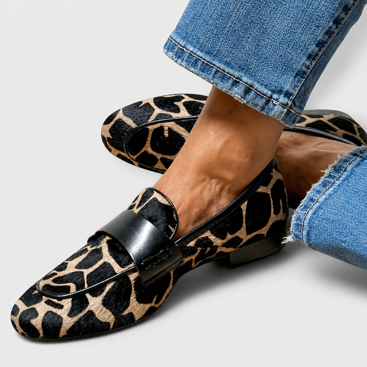 Léonie™ Leopard Print Moccasins