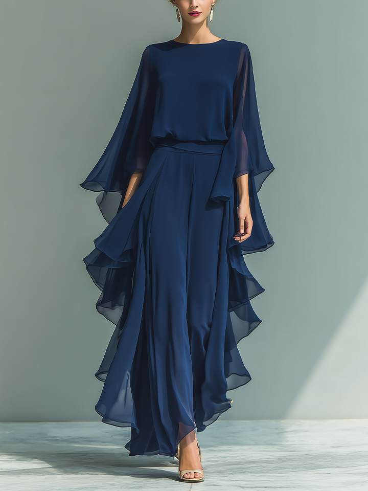 Eleanor - Chiffon Ruffle Set