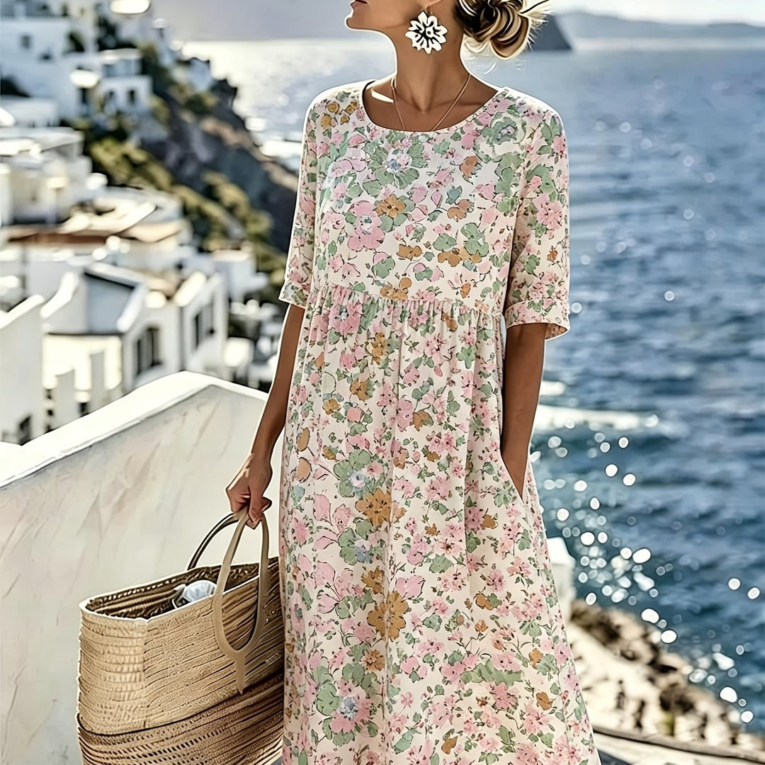 Lily - Elegant Floral Summer Dress