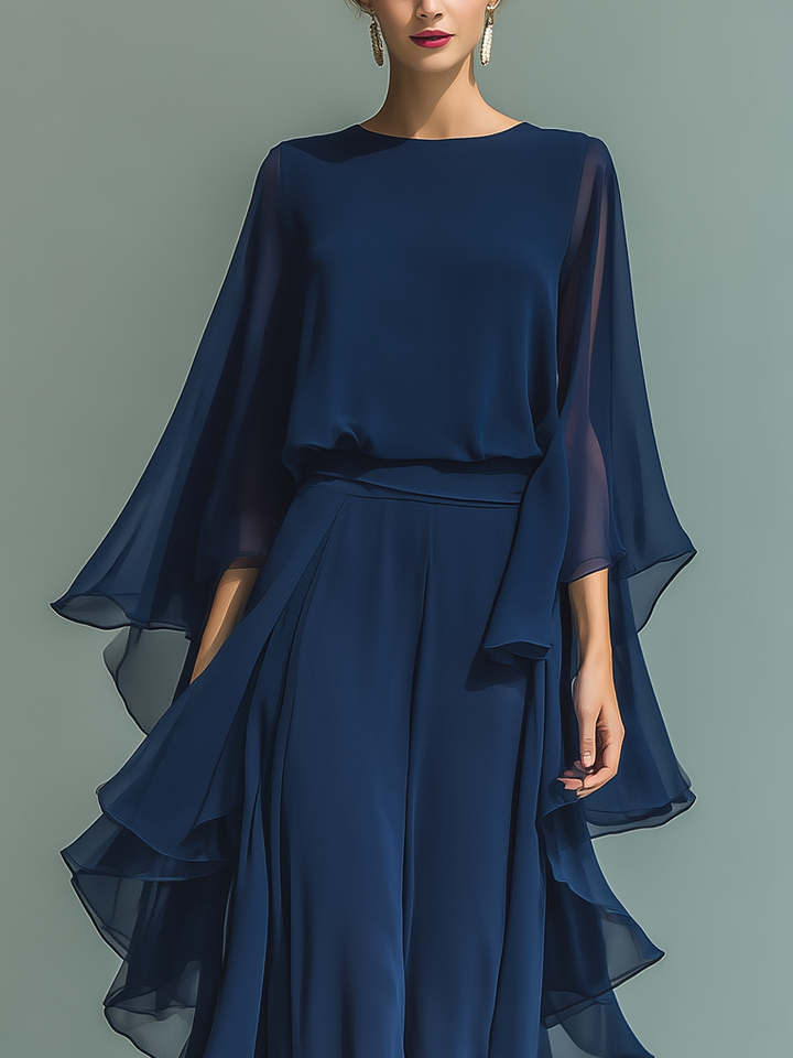 Eleanor - Chiffon Ruffle Set