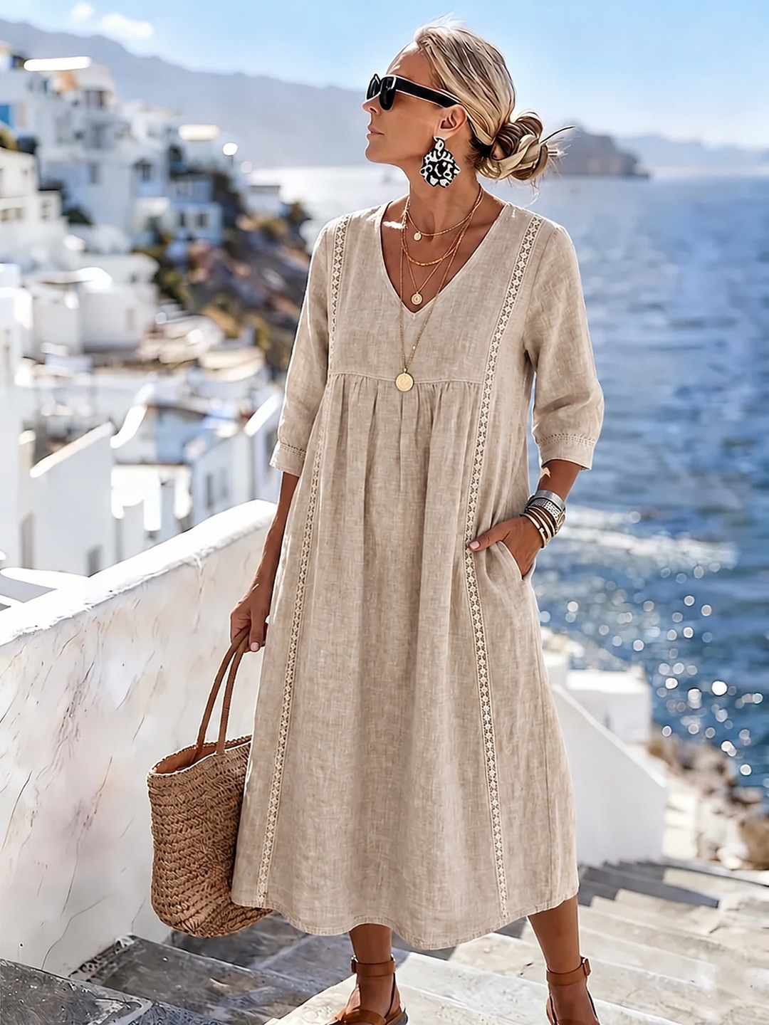 Helena - Patchwork Lace Dress