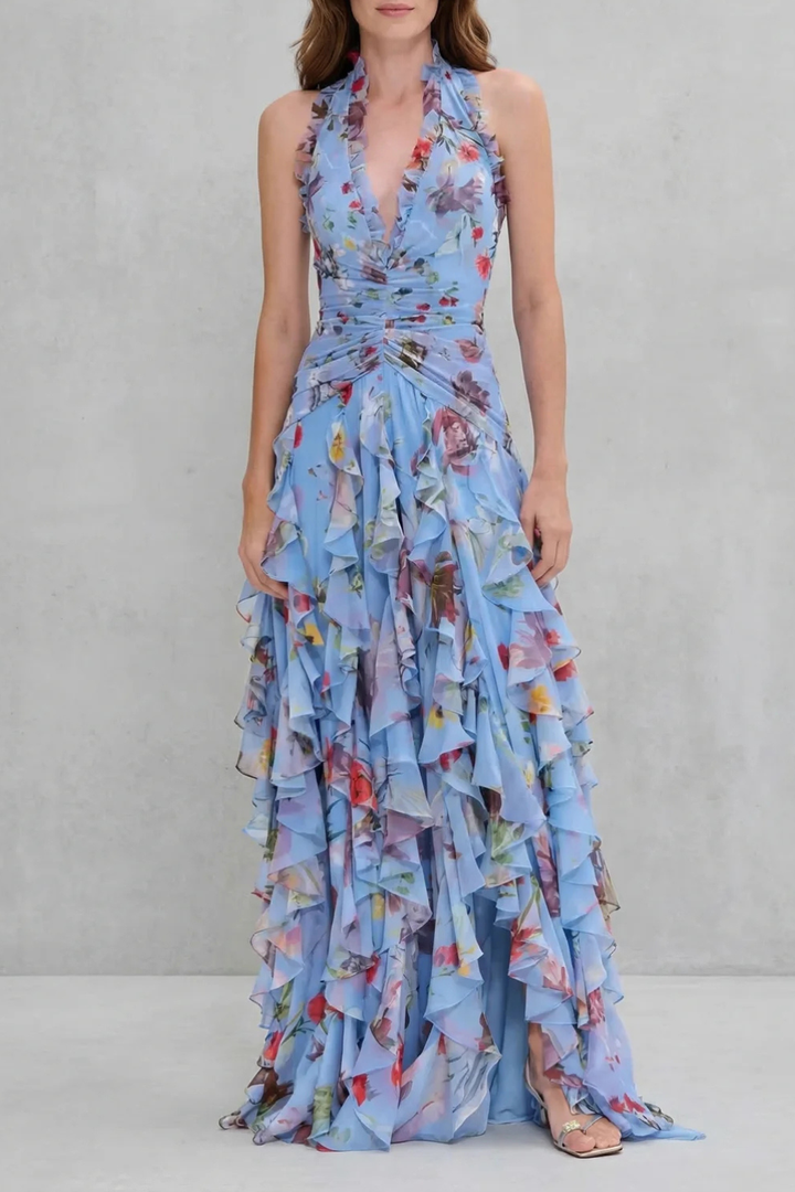 Adriana - Floral Halter Dress