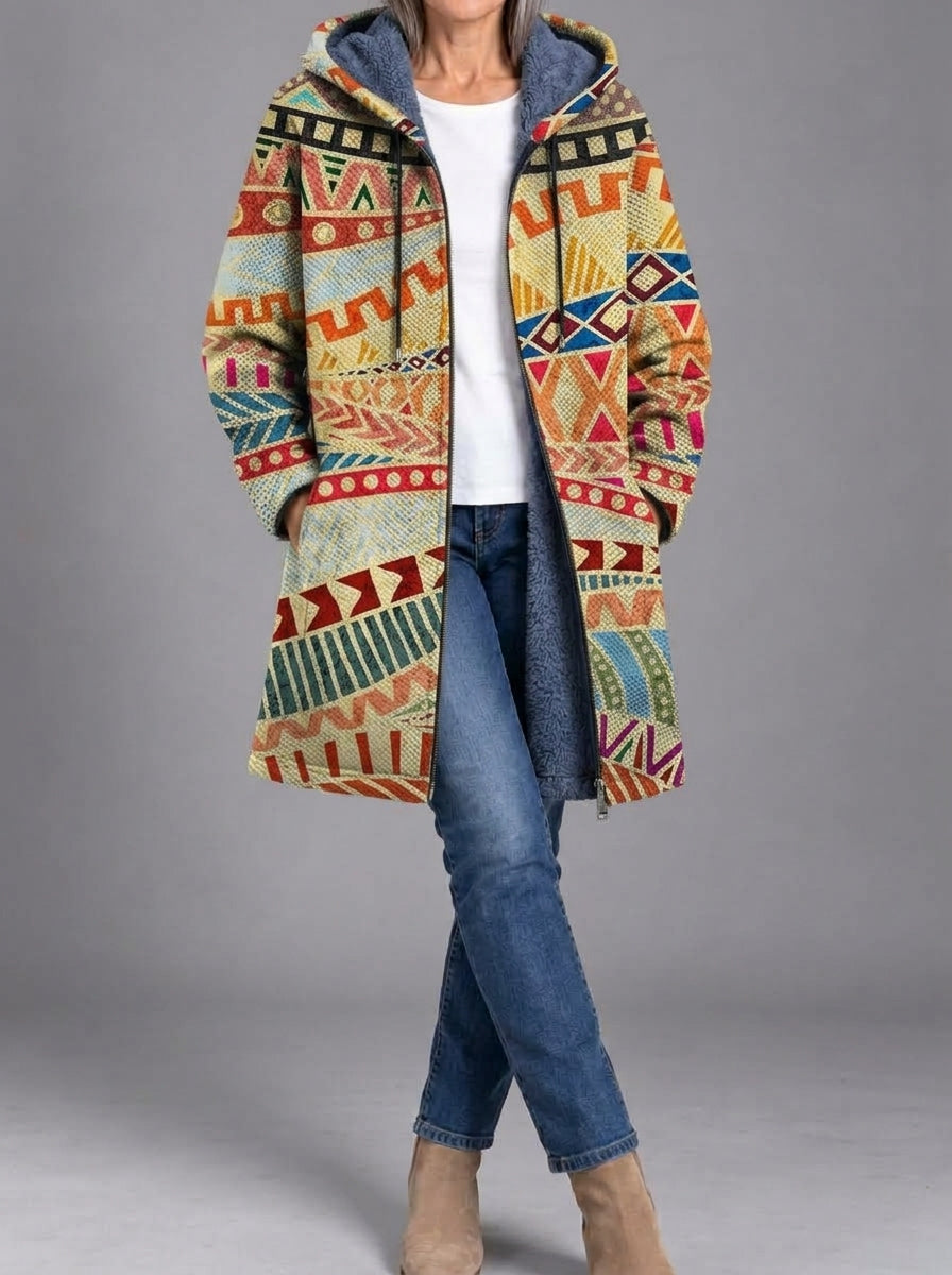 Daisy | Patterned Knitted Coat