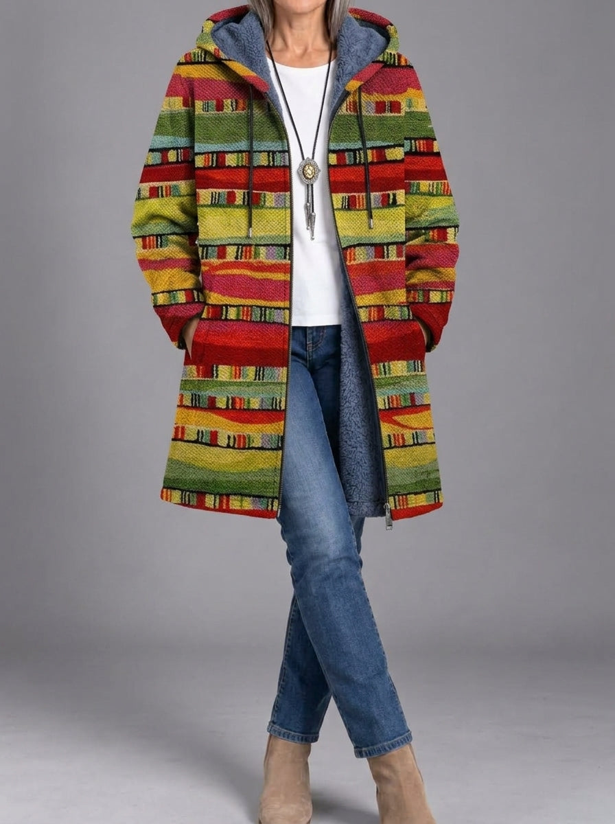 Olivia | Expressive Print Coat