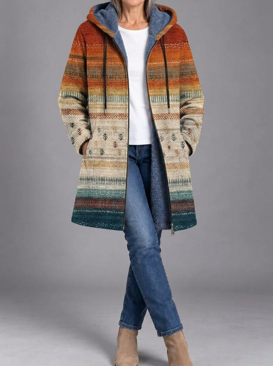Agatha | Painterly Knitted Coat
