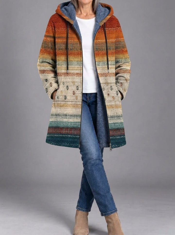 Agatha | Painterly Knitted Coat