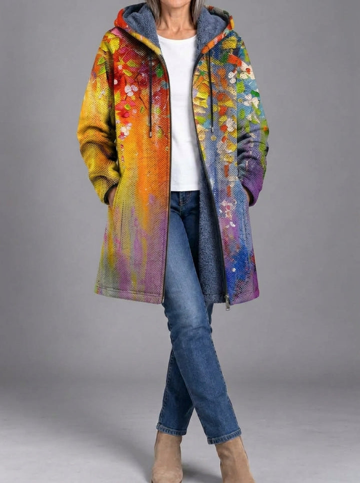 Lottie | Four-Print Knitted Coat
