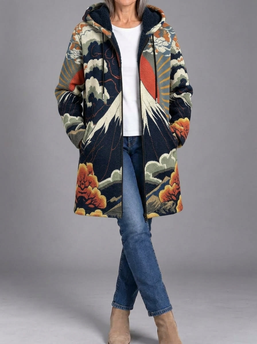 Evie | Canvas Print Coat