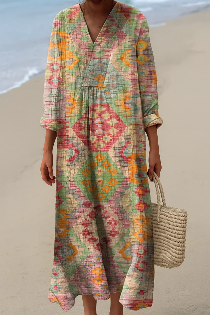 Evelyn - Printed Summer Breeze Dress