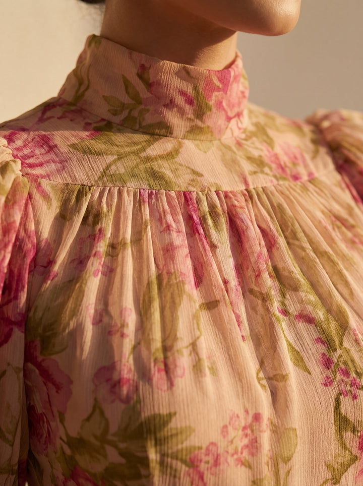 Rosario - Watercolour Floral Dress