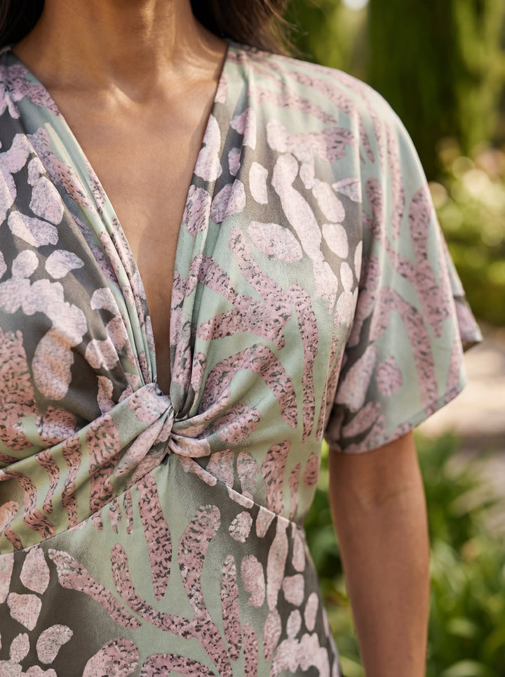 Arrayán - Copper Wrap Dress