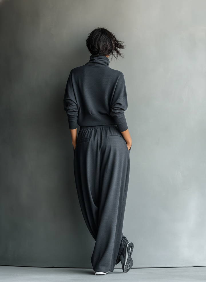 Hannah - Knitted Wide-Leg Set