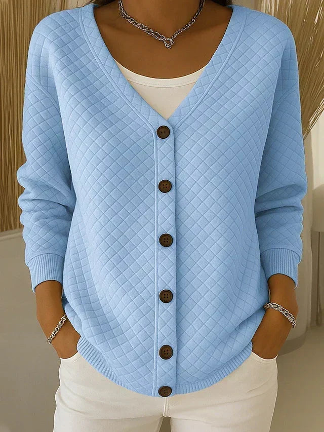 Perrine - Buttoned Quilted Cardigan