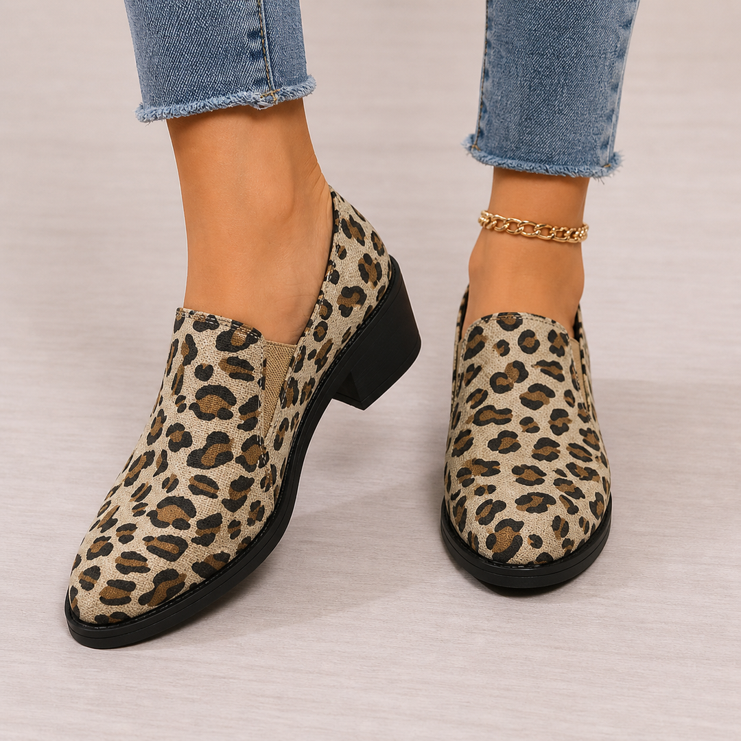 Angélique™ Leopard Print Moccasins