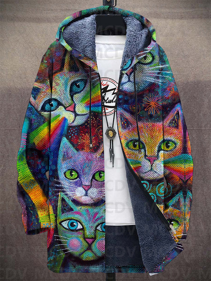 Elsie | Cat Print Coat