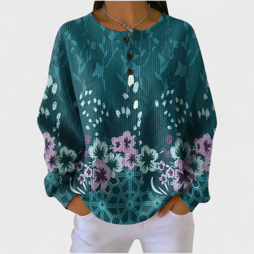 Roos | Floral Print Sweatshirt