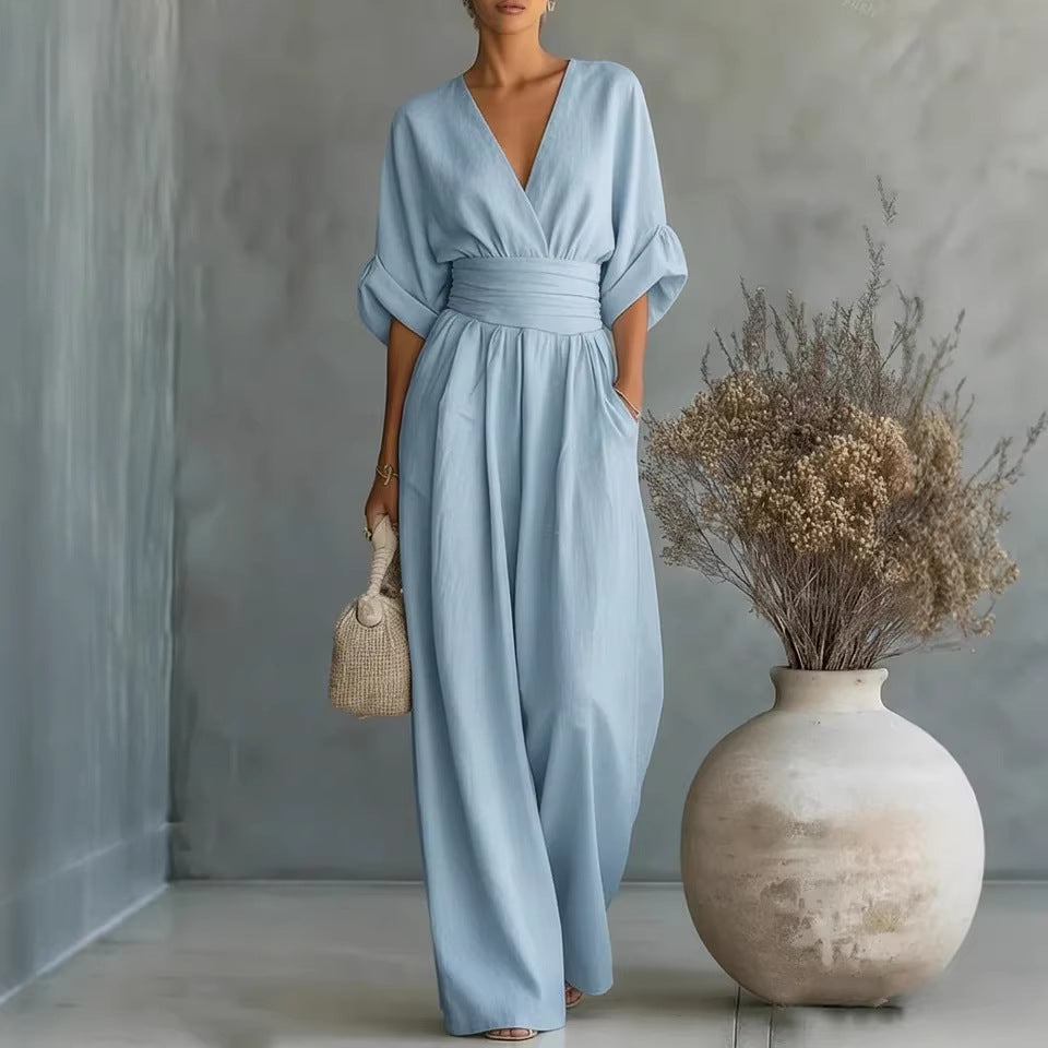 Isabela - V-Neck Maxi Dress