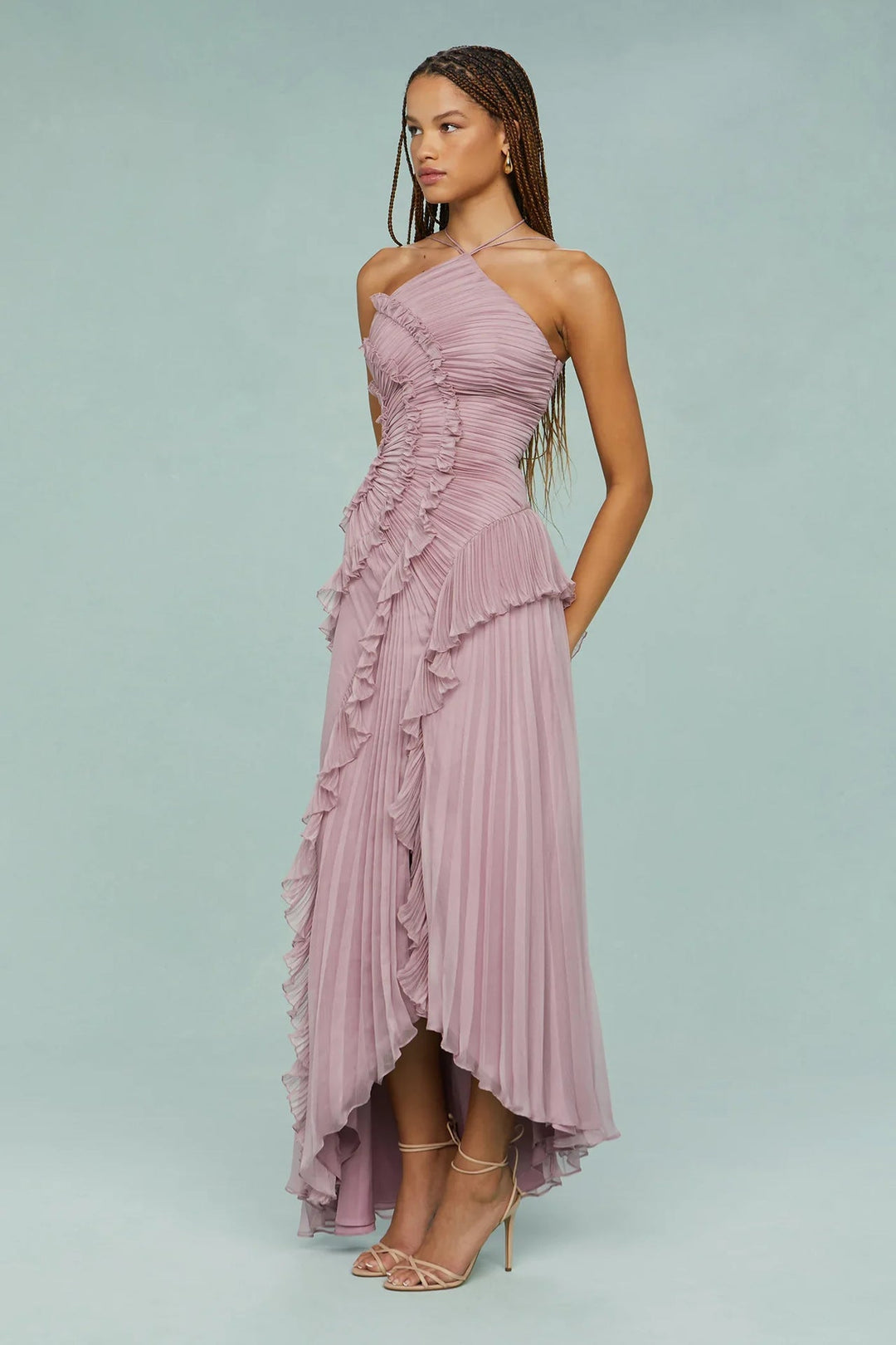 Eleanor - Spiral Ruffle Dress