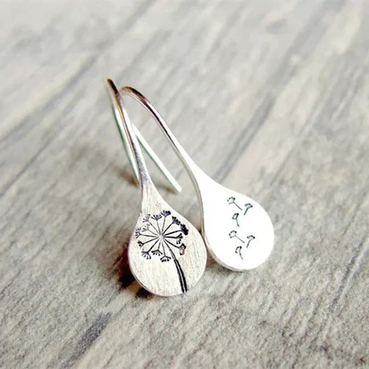 Vintage Silver Flower Earrings