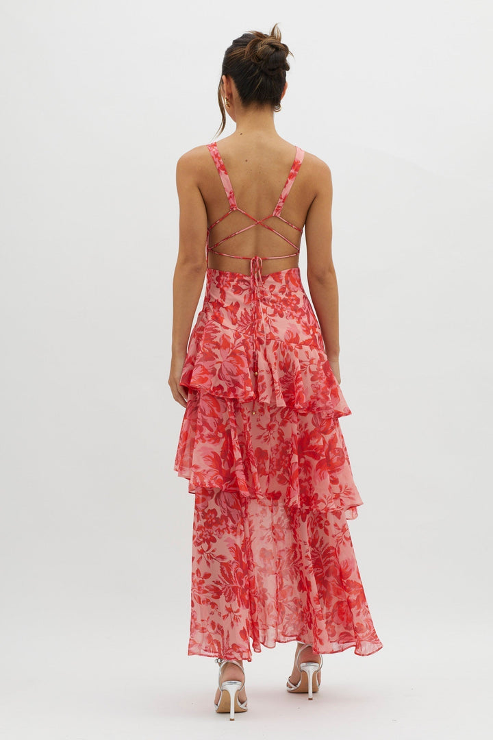 Isla - Floral Ruffle Dress