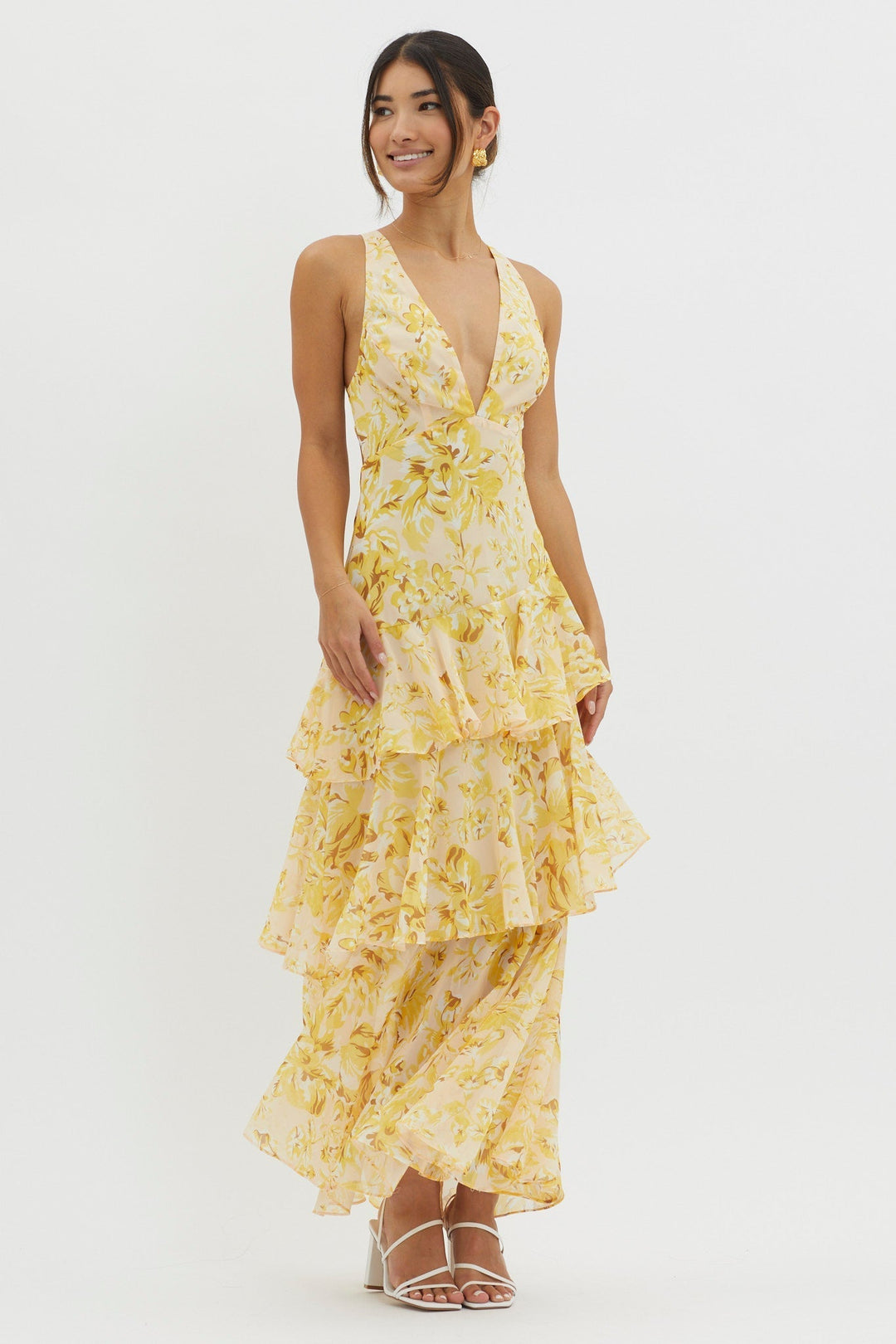 Isla - Floral Ruffle Dress