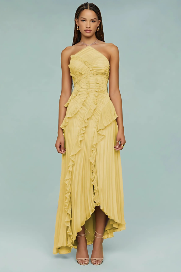 Eleanor - Spiral Ruffle Dress