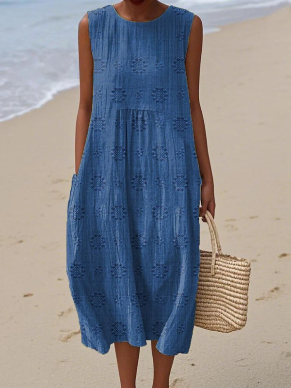 Sara™ | Patterned Midi Dress