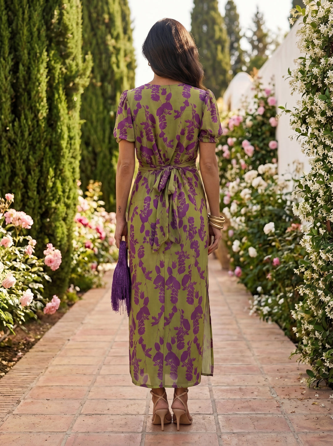 Camila - Botanical Print Dress