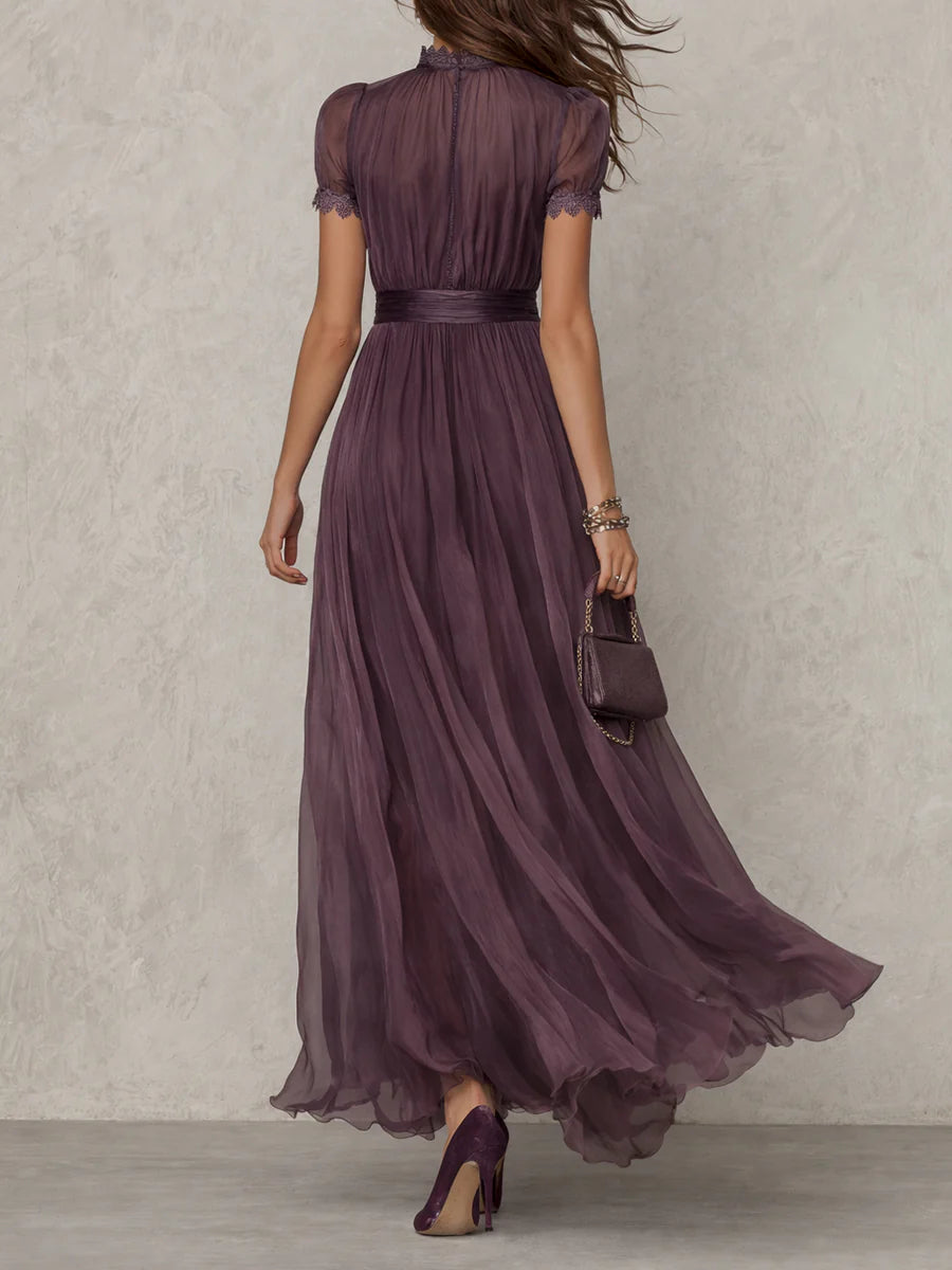 Flavia - Teardrop Neckline Dress
