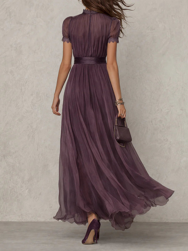 Flavia - Teardrop Neckline Dress