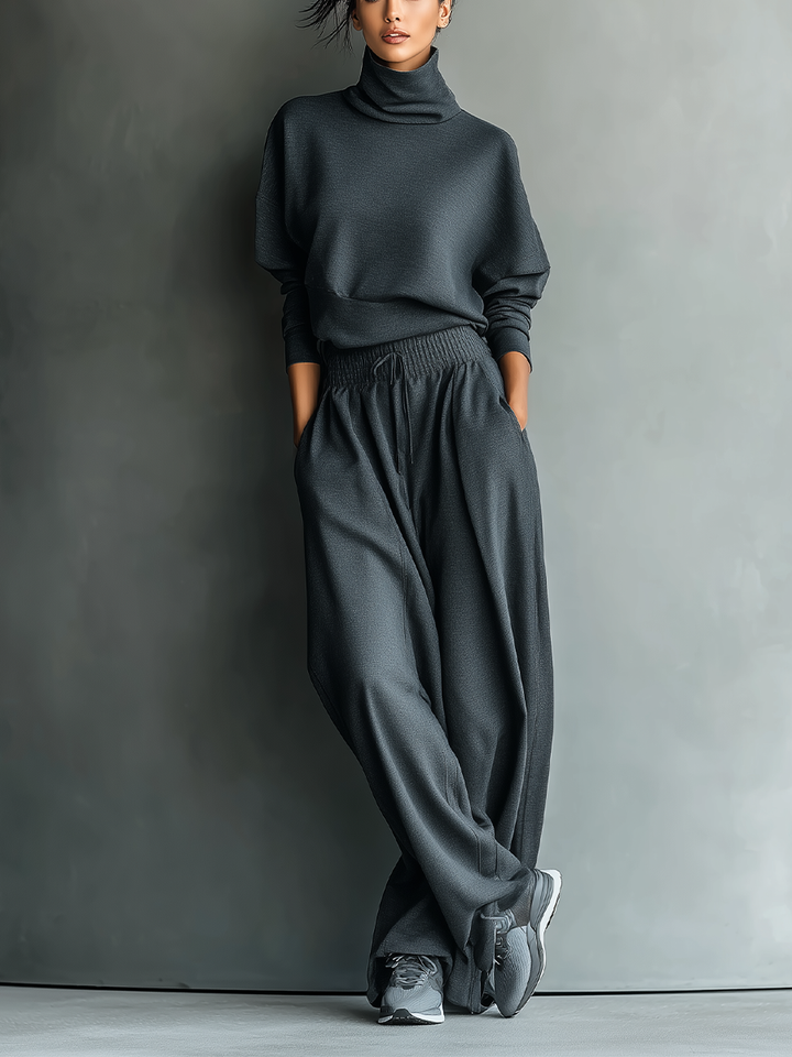 Hannah - Knitted Wide-Leg Set